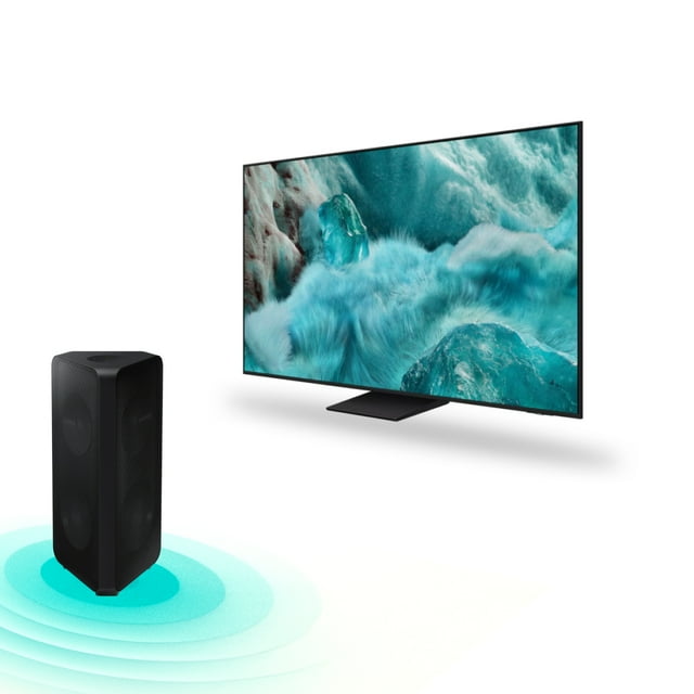 Combo TV 55'' Samsung QLED 4K Q7F5 Vision AI (2025) + Torre de Sonido MX-ST50B 240W Batería Bi-Direccional