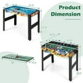 thumbnail image 2 of Spaco 12-in-1 Combo Game Table Set, Game Table with Foosball Air Hockey Pool Chess and Ping Pong, Infinity Game Table for Indoor, Multi-color, 2 of 4