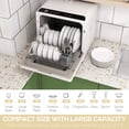 thumbnail image 4 of HOMCOM Countertop Dishwasher Portable Dishwasher with 5 Washing Programs, 4 of 10