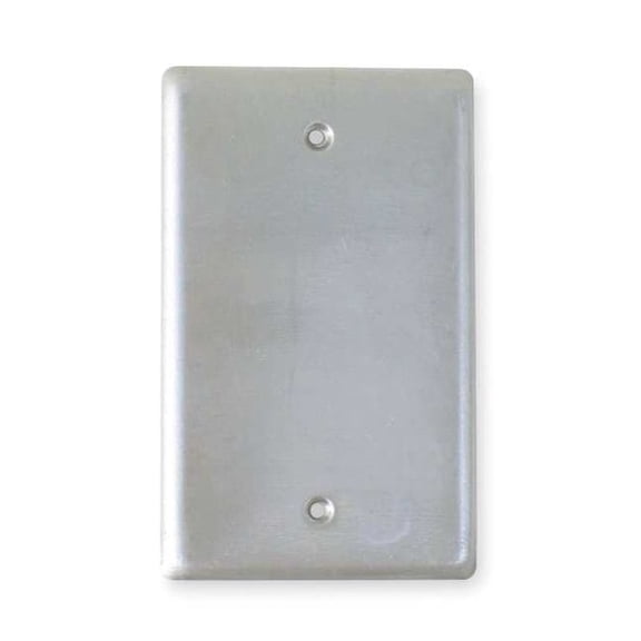Hubbell Killark Weatherproof Cover, 1 Gang, Aluminum, Blank Cover Type 1FB