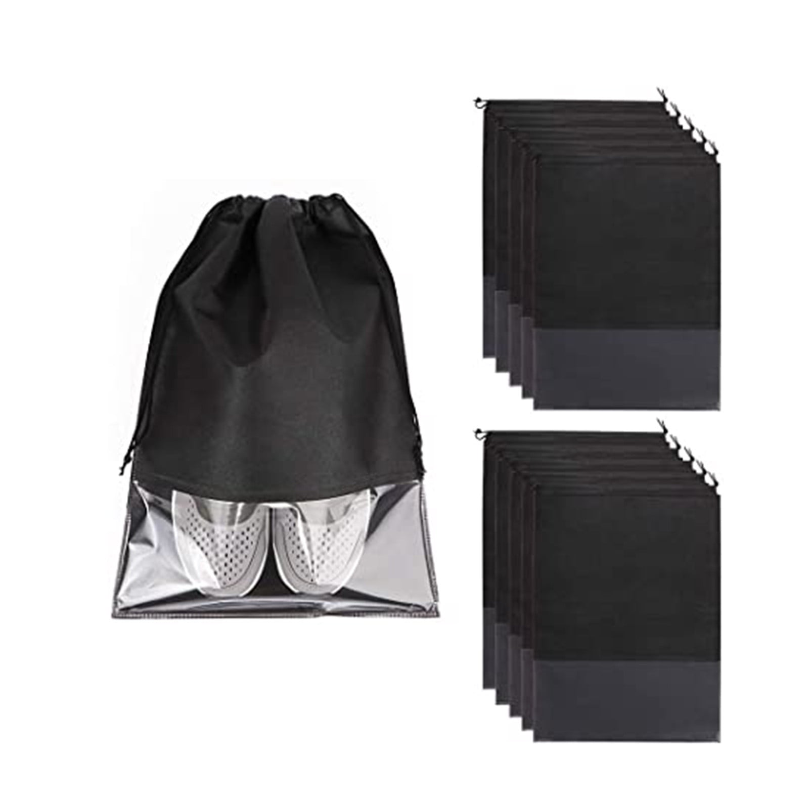 12x Portable Dust Proof Non-woven Fabric Organizer Drawstring Shoe Storage Bags 