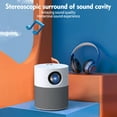 thumbnail image 3 of 1080P HD BT Video Projector Portable Movie Projector Support Wireless Multiple Devices Intelligent Voice System, 3 of 7