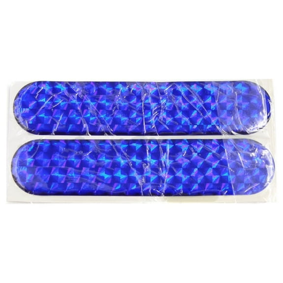 Unique Bargains 10Pcs Blue Plastic Reflective  Warning Self-adhesive Tape Sticker for Car