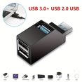 thumbnail image 3 of USB 3.0 HUB Adapter Extender Mini Splitter Box 3 Ports For PC Laptop Macbook Mobile Phone High Speed U Disk Reader Gift For Birthday/Easter/Boy/Girlfriends, 3 of 4