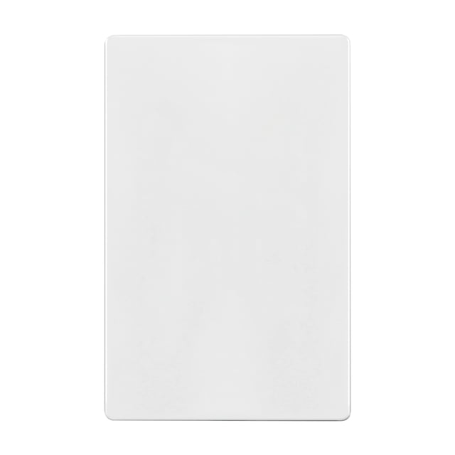 Placa ciega ENERLITES de 1 módulo, 12 x 7,5 cm, sin tornillos, blanca