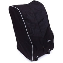 Jeep Universal Infant Car Seat Travel Bag with Wheels and Backpack Straps, Black