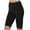 Black, variant on Tumotour Yoga Shorts For Women Plus Size Yoga Shorts Solid Color Lace Elastic High Waisted Running Workout Gym Shorts Sports Shorts