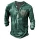 thumbnail image 4 of Camiseta Vintage para hombre, camisa de manga larga con cuello en V de imitación de algodón, ropa informal de gran tamaño, Camisa estampada con ancla de barco, otoño, 4 of 4