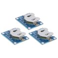 thumbnail image 4 of Coin Cell Holder, 1.30 X 1.05 Inch 3Pcs Button Battery Holder 1.10 X 0.85 In Hole Distance  For DIY For CR2032 Button Battery, 4 of 8