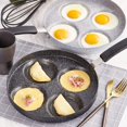 thumbnail image 3 of Sartén antiadherente sueca para huevos de 4 tazas de aluminio JFHHH pequeña, 3 of 4