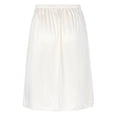 thumbnail image 4 of Nyeemya Half Slip Underskirt Women's Petticoat Lingerie Satin Half Slip Half Slips for Under Dresses 50cm White L, 4 of 7