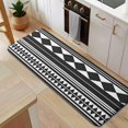 thumbnail image 5 of Black White Ethnic Pattern Kitchen Rug Mat,Kitchen Runner Rugs Non Skid Washable,Decorative Kitchen Floor Mats for Kitchen,Sink,Laundry,17"x47.2", 5 of 7