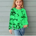thumbnail image 6 of Spazoro Toddler Kids Girls Boys Sweatshirts, Fall Winter Crew Neck Long Sleeve Tie Dye Tops for Childs Girls Boys Green Size 9 T, 6 of 6