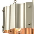 thumbnail image 2 of Elk Home 17-Inch Wide Clausten Semi Flush Mount, Satin Nickel, 2 of 4
