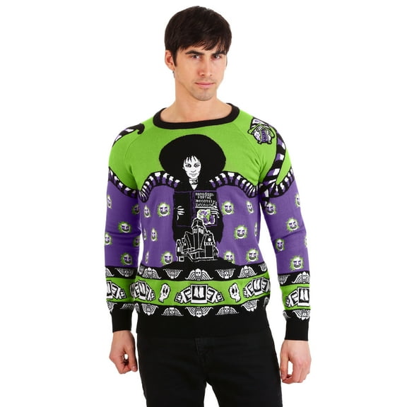 Adult Beetlejuice Lydia Deetz Halloween Sweater