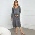 thumbnail image 2 of Women‘s Bamboo Cotton Nursing Nightgown and Robe Set, 2 of 6