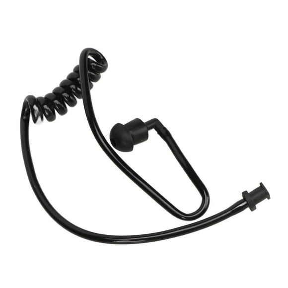 2 Way Radio Headset Mic Tube, Coiled Replacement with Eartip for for for