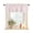 Pink, variant on Black White Striped Curtain Valance for Windows/Living Room/Kitchen/Bathroom/Café, Short Rod Pocket Tier Curtain Window Panel Farmhouse Geometric Horizontal Lines Stripes Topper Curtain 42''x12''