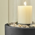 thumbnail image 3 of Tabletop Pillar Hurricane Candleholder with Decorative Pebble Base - Large, 3 of 5