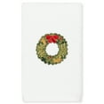 thumbnail image 2 of Linum Home Textiles Christmas Wreath Embroidered Luxury 100% Turkish Cotton Hand Towel, 2 of 3