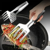 Oefntac Spatula Metal Spatula Grill Spatula Demagnetization Stainless Steel Steak Clip Kitchen Home Frying Shovel Multifunctional Frying Barbecue Pancake Leak Shovel