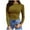 Yellow, variant on Herrnalise Womens Long Sleeve Stretch Crewneck Ribbed T-Shirt Fitted Comfy Underscrub Tee Casual Basic Tops Solid Color T-Shirt Top