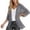 Grey, variant on Sunshuilll Chiffon Cardigan Loose Cover Up Casual Blouse Tops, XXXL