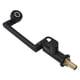thumbnail image 5 of Grifo de baño giratorio de gran ángulo, conector G1/2, elegante grifo de agua fría individual de acero inoxidable negro, 5 of 8