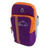 Nylon Outdoor Traveling Camping Water Resistant Hiking Backpack Arm Bag Phone Holder Purple