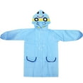 thumbnail image 1 of Chaqueta impermeable Herrnalise para niños pequeños, impermeable de dibujos animados para niñas y niños, ropa impermeable larga con capucha, 1 of 5