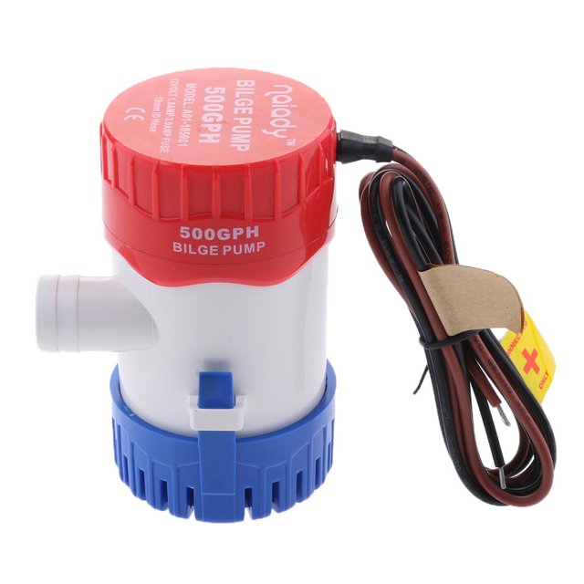 500GPH 12V Bomba de Agua de Sumergible Que Barco Marino Entrada de 19 Mm Soledad Bomba de achique eléctrica