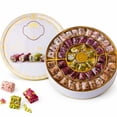 thumbnail image 6 of Zaitoune Turkish Delight Mix, Luxury Pomegranate Pistachio Coconut Kataifi Rose Lokum Assortment, Handmade, Individually Wrapped, Gift Tin, 22 oz, 6 of 7