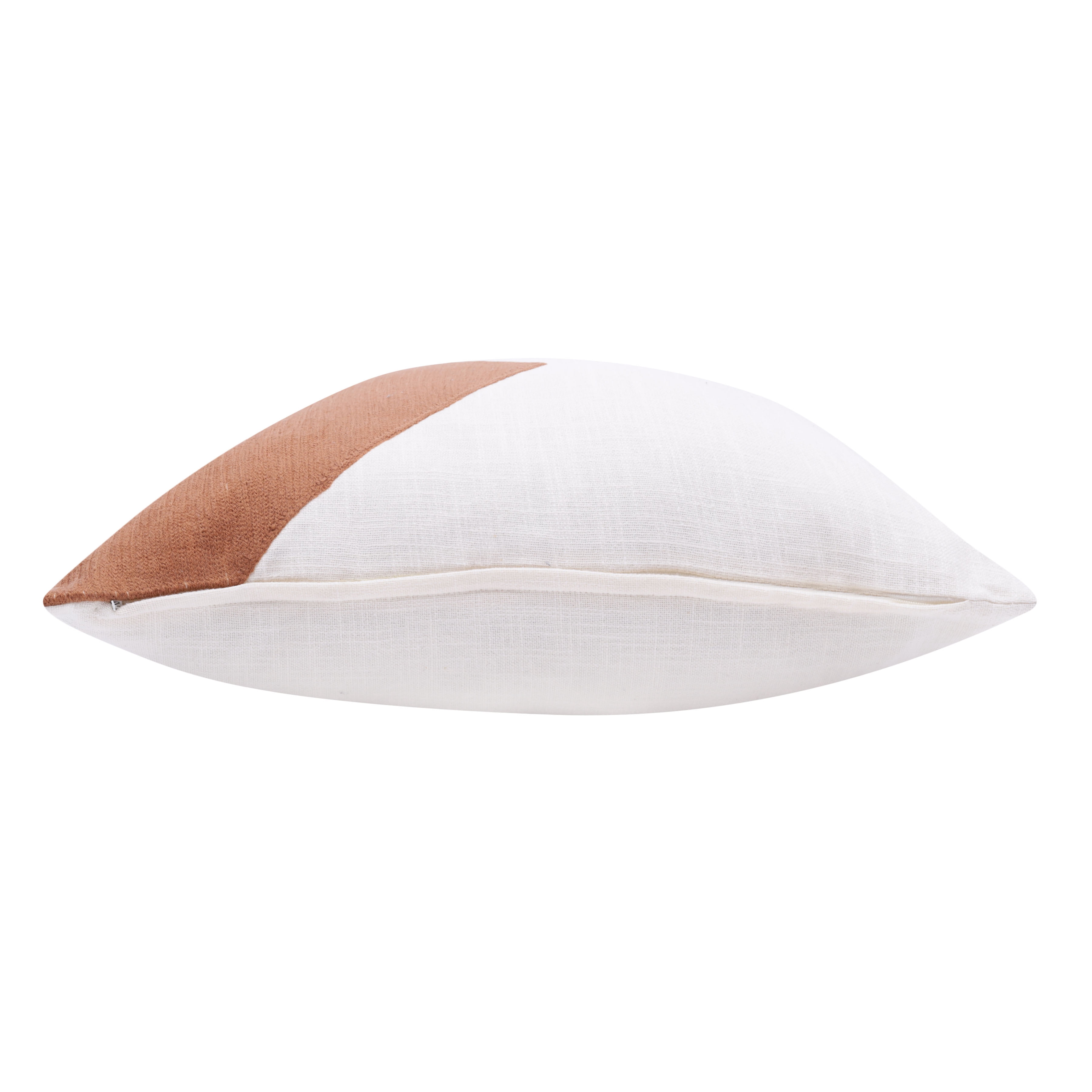 Harlow Hill Stacy Garcia Adobe/Ivory Abstract 20" x 20" Cotton Adult Decorative Feather Filled Pillow