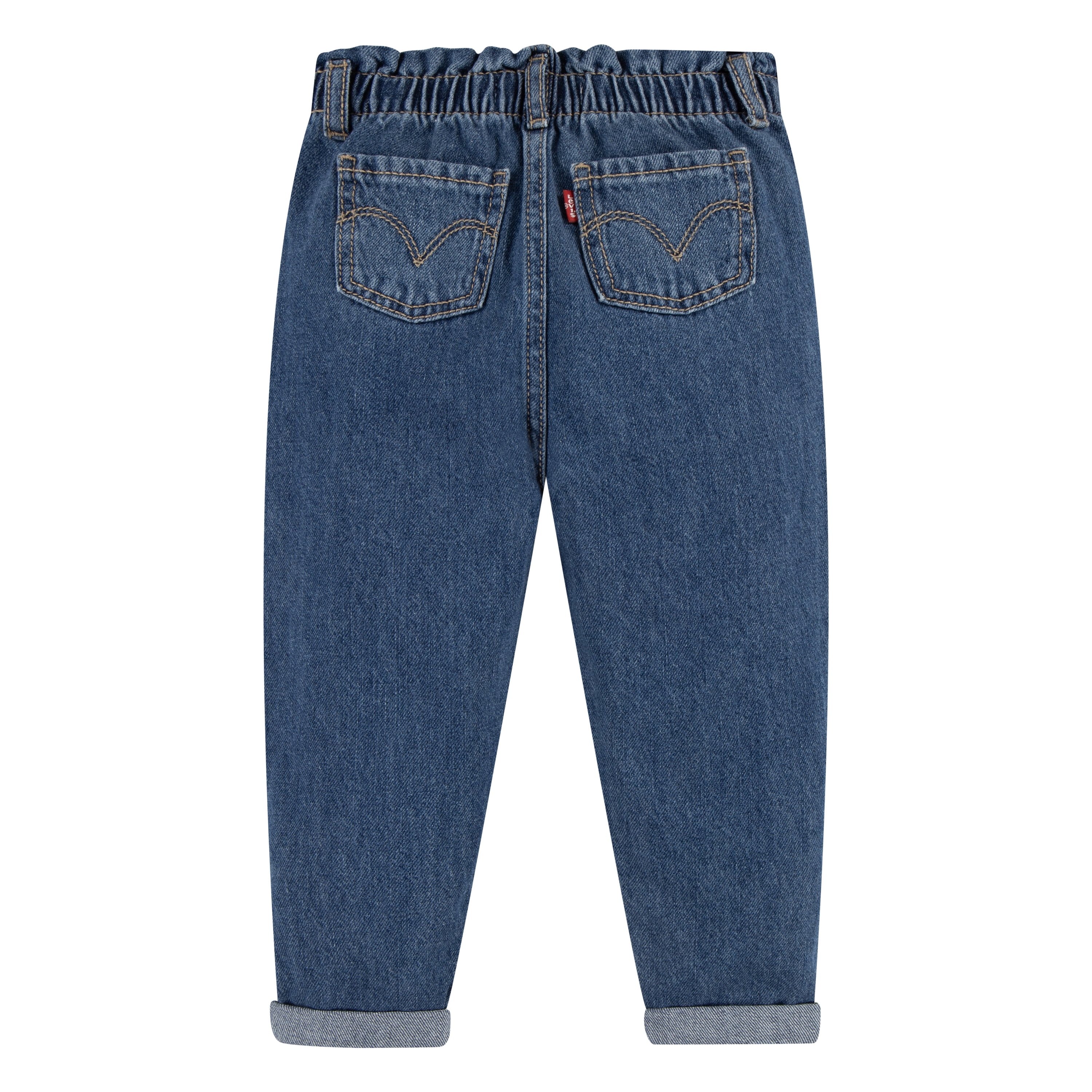 Levi's Girls Toddler High Rise Loose Paperbag Jean, Sizes 2T-4T