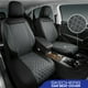 thumbnail image 2 of Fundas de Asiento para Auto Skechers Lujo Piel Sintética Impermeable Gris, 2 of 8
