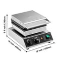 thumbnail image 6 of VEVOR Commercial Waffle Maker, 4PCS Round Waffle Baker Machine,1750W Non-Stick Stainless Steel Belgian Waffle Iron with Temperature and Time Control, for Restaurant Bakery Snack Bar Family, 6 of 9