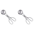 thumbnail image 2 of Non Stick Stainless Steel Meatball Maker, Easy One Hand Operation with Trigger Handle for Even Portions, Dishwasher Safe Kitchen Tool, 2 Meatball Sandwiches, 2 of 5