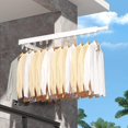thumbnail image 3 of Tendedero de Pared,Estante de Ropa Retractil para Ahorro de Espacio,Capacidad de Carga 35KG,Con 18 Ganchos y 1 Barra,&Aacute;ngulo Ajustable 360&deg;,Tendedero Plegable para Ropa,para Balc&amp, 3 of 9