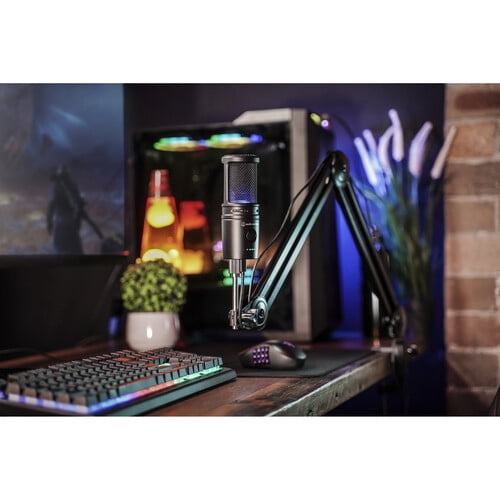 Audio-Technica AT2020USB-XP Cardioid Condenser USB Microphone + PodMaster BOOM Broadcast / Podcast Boom Arm Mic Stand + Microfiber Cleaning Cloth + Goby Labs Microphone cleaner