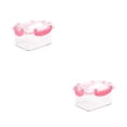 thumbnail image 3 of Toystoory Contenedores de almacenamiento eficientes Caja de almacenamiento de granos para usos versátiles Caja de almacenamiento liviana rosa 2Conjunto, 3 of 6