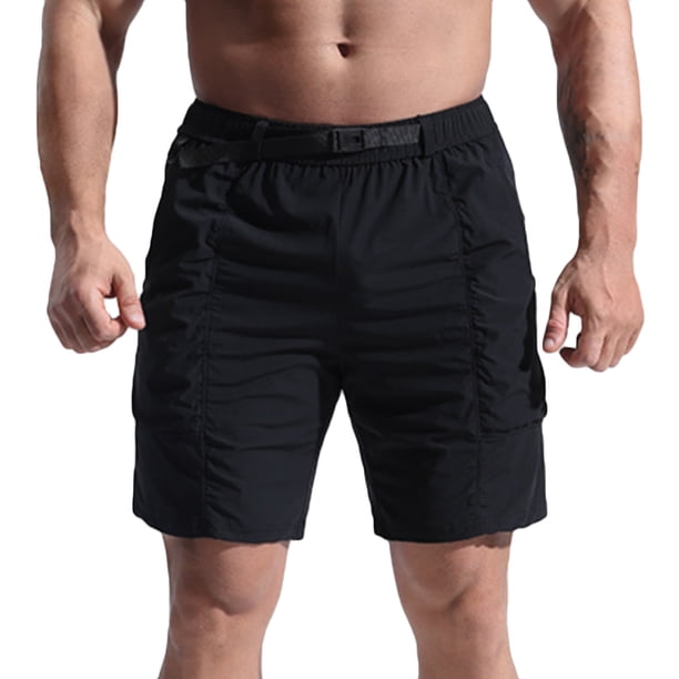 pstuiky Pantalones cortos de gimnasio para hombre, Pantalones cortos deportivos casuales de moda para hombre, con bolsillos laterales elásticos y cintura media. Pantalones cortos de entrenamiento