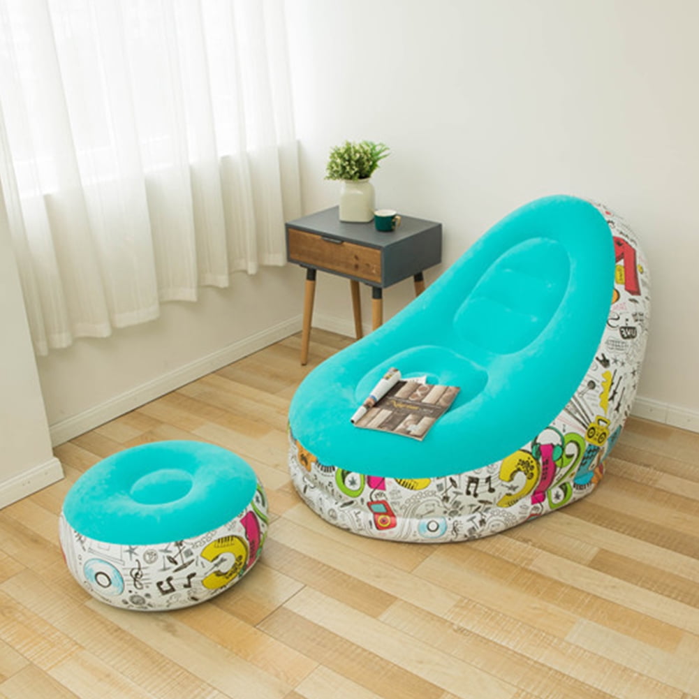 Details about   Bean Bag Chair Lazy Inflatable Sofa Couch Indoor Living Room Bedroom 