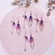 thumbnail image 5 of Pendientes de mariposa, pendientes de simulación de alas de cigarra de moda fresca, pendientes de novia con borlas largas, 5 of 6