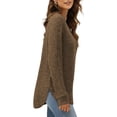 thumbnail image 4 of SHIBEVER Sweaters for Women Fall Casual Long Sleeve Tunic Tops Fashion Crewneck Sweatshirts Winter Lightweight Pullover Loose Shirts for Women, 4 of 8