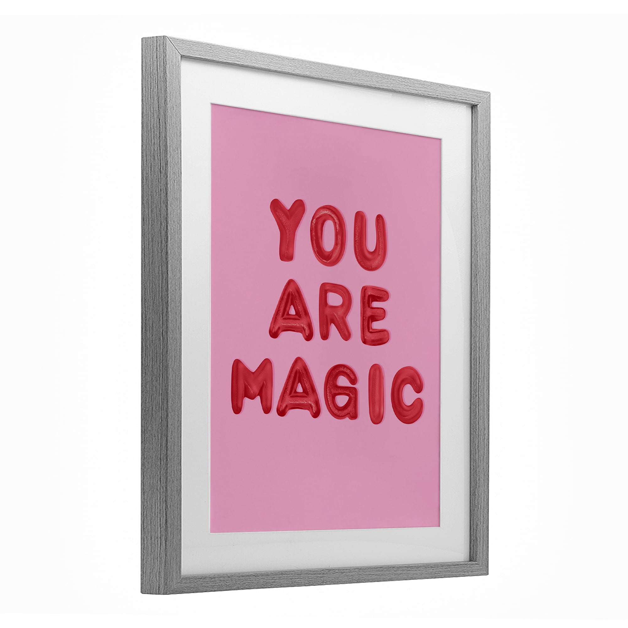 Stupell Industries You Are Magic Red & Pink Gray Framed Print Under Glass, design by LISH Creative
