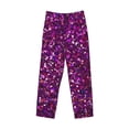 thumbnail image 6 of Uemuo Colourful Glitter Pattern Men's Wide Leg Palazzo Lounge Pants with Pockets Light Weight Loose Comfy Casual Pajama Pants-Small, 6 of 9