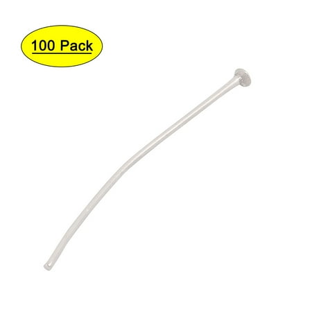

Unique Bargains 100Pcs 4cm Long Chandelier Connector Crochet Needle Silver Tone for Crystal