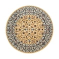 thumbnail image 3 of Unique Loom Narenj Collection Area Rug - Leeds (5' 1" Round Beige/Blue), 3 of 7
