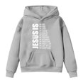 thumbnail image 5 of Gubotare Youth Hooded Sweatshirts Girls Soft Hooded Sweatshirt Classic Hoodies Loose Pullover Sweatshirts for Kids 4T 5T (Grey,4-5 Years), 5 of 6