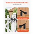 thumbnail image 3 of Flip Gate Latch, Metal Heavy Duty Gate Latches, Flip Latch Hardware with High, 3 of 5